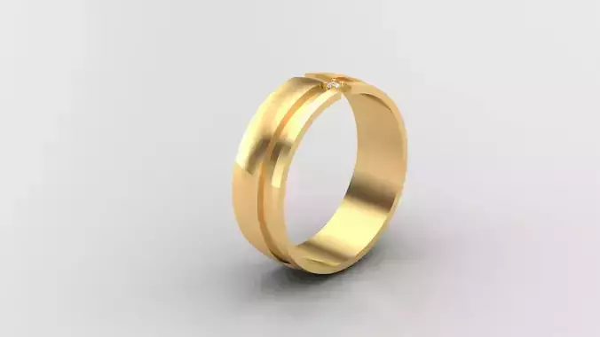 Diamond Man Ring Cad  MR  209