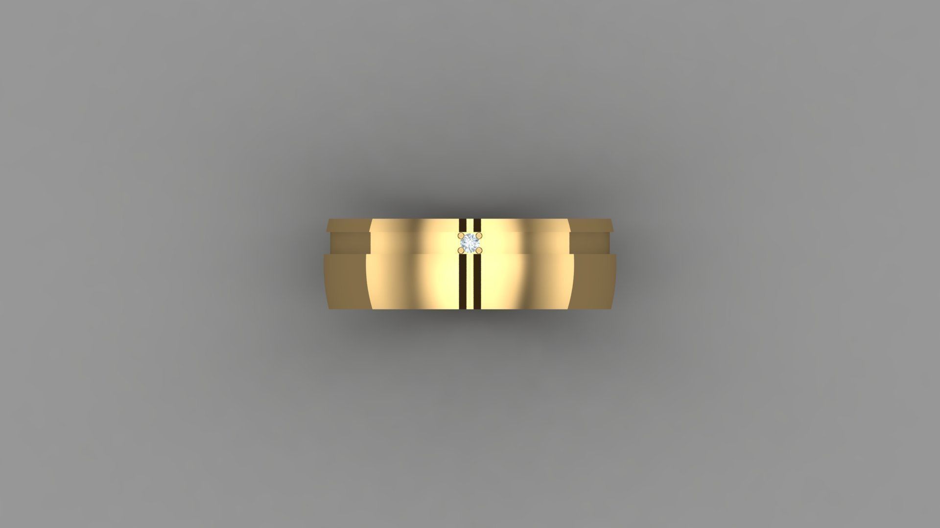 Diamond Man Ring Cad MR 209 3D print model_4