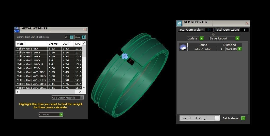 Diamond Man Ring Cad MR 209 3D print model_5