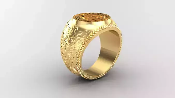 Diamond Man Ring Cad  MR  207