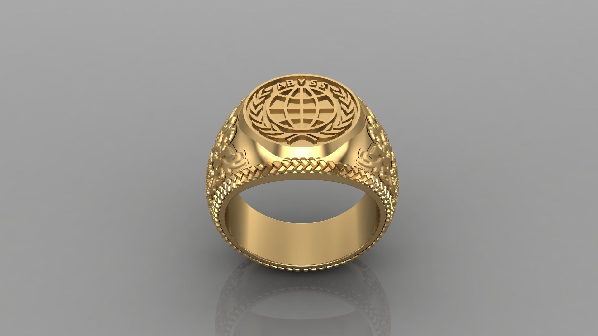 Diamond Man Ring Cad MR 207 3D print model_2