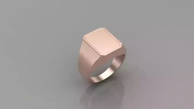 Diamond Man Ring Cad  MR  206 3D print model
