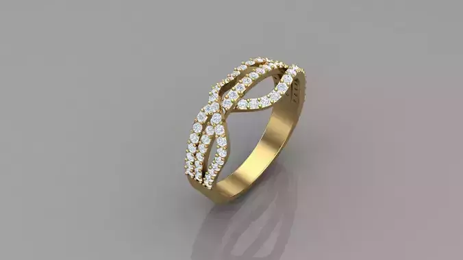 Diamond Man Ring Cad  MR  204