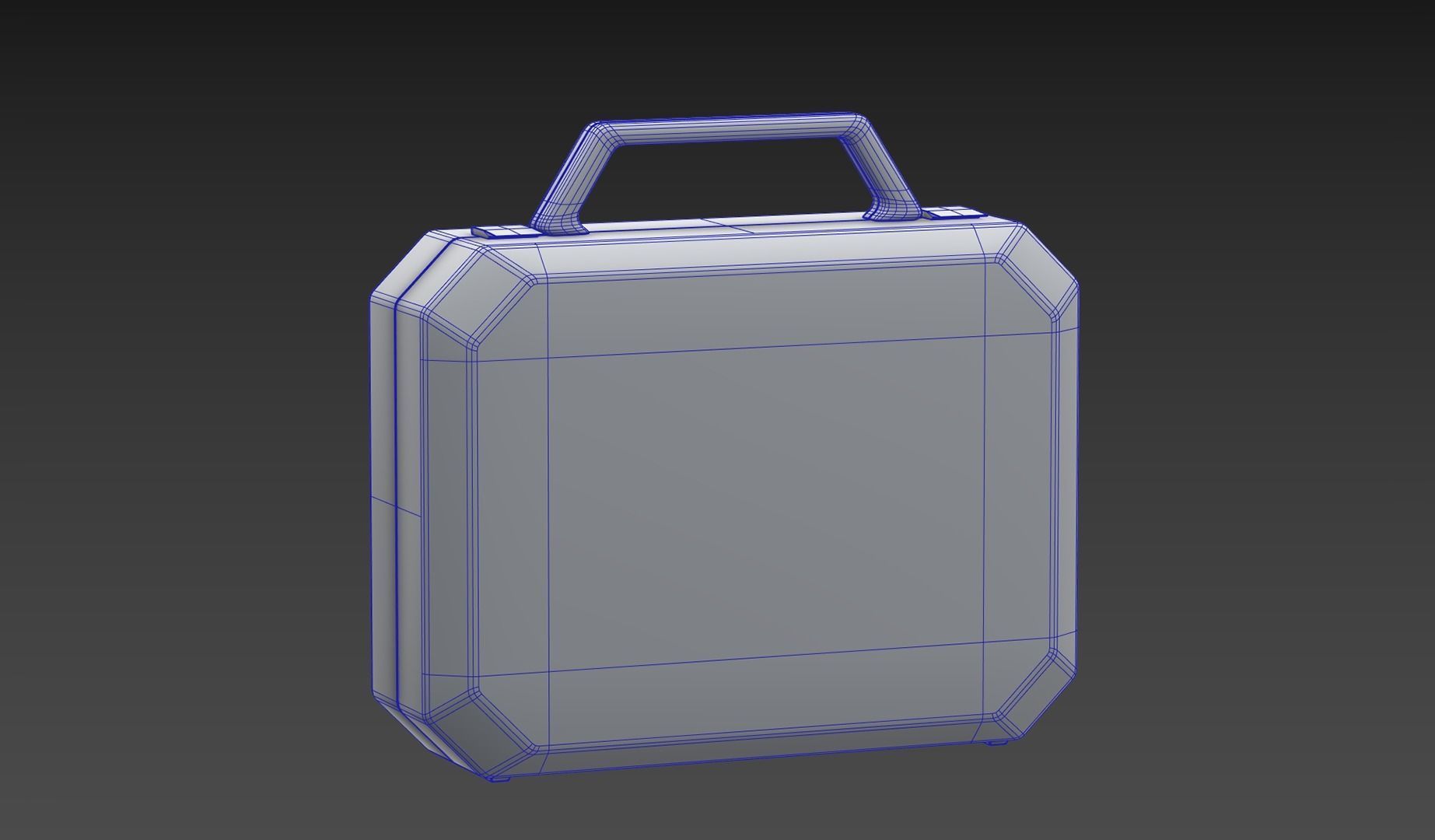 Medium Green First Aid Kit Low-poly 3D model_5