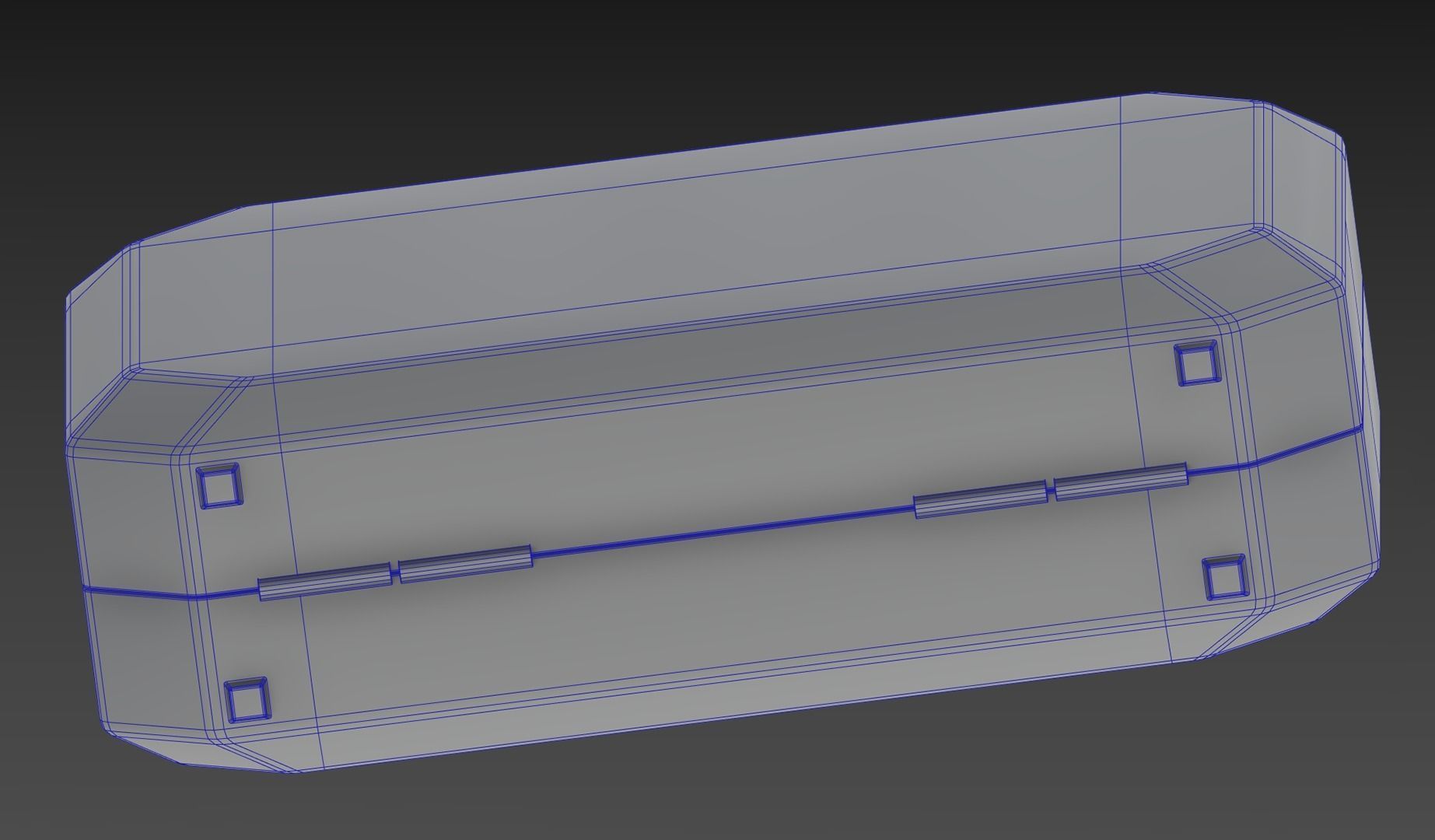 Medium Green First Aid Kit Low-poly 3D model_7