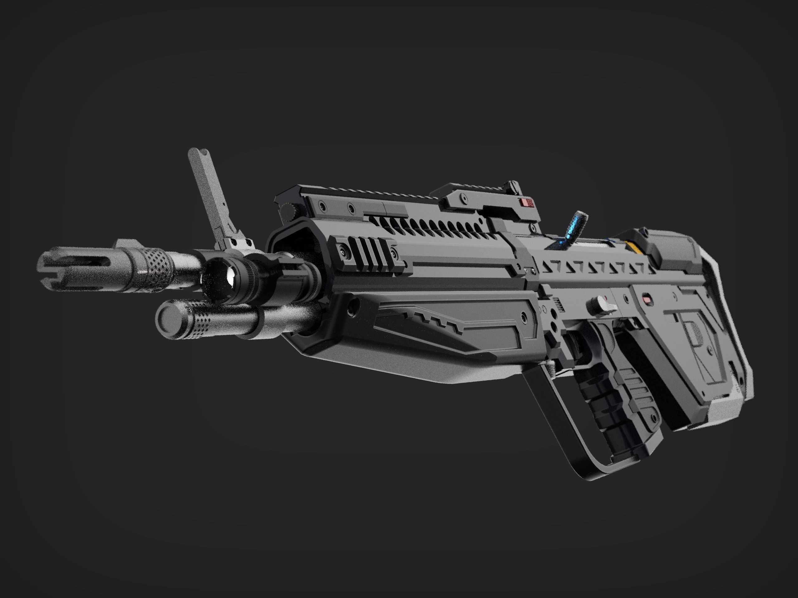 Bandit DMR Cosplay Prop 3D print model_4