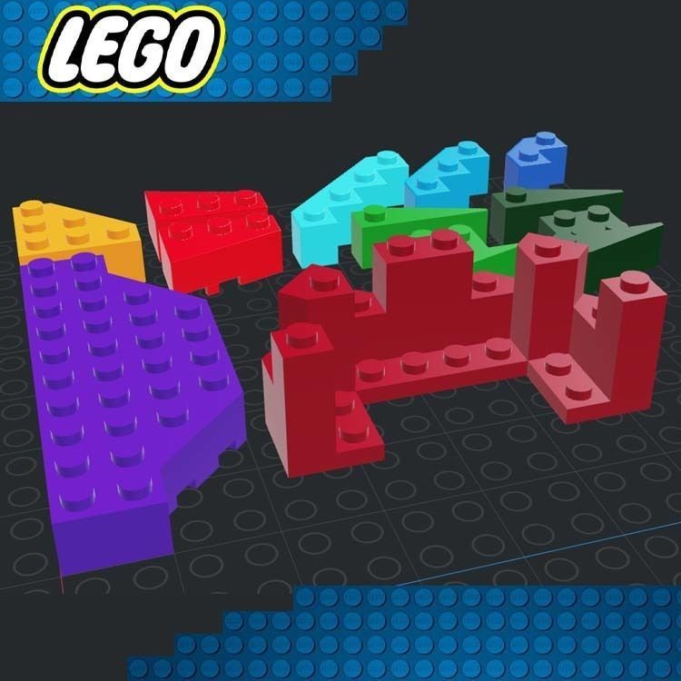 Lego - Bricks Special Angles 3D print model_3
