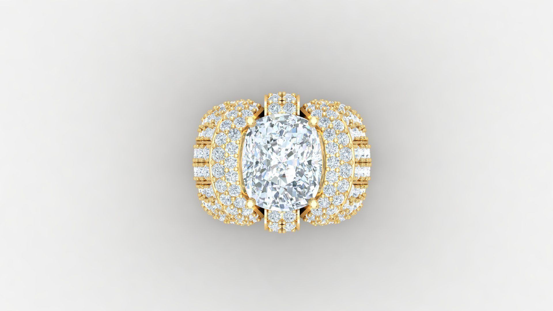 Diamond Man Ring Cad  MR  2 3D print model_4