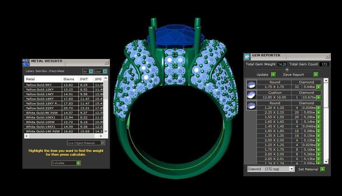 Diamond Man Ring Cad  MR  2 3D print model_6