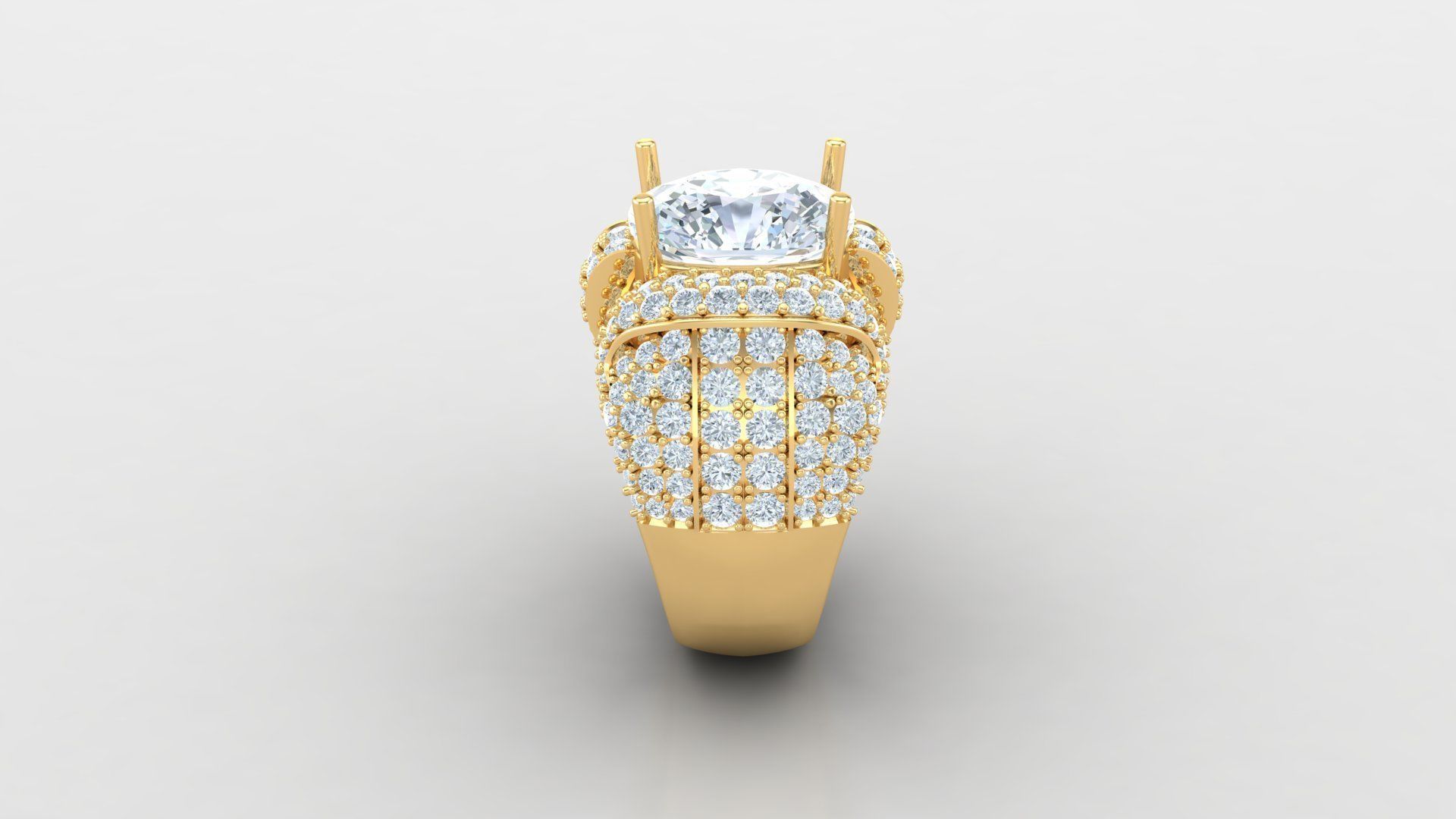 Diamond Man Ring Cad  MR  2 3D print model_3