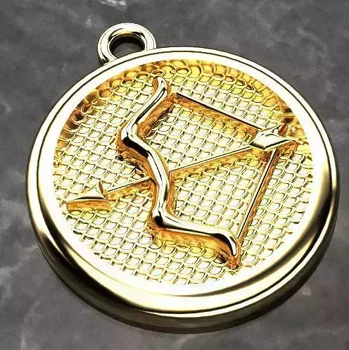 Medal Pendant Bow and Arrow