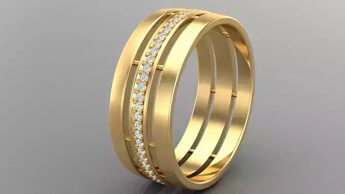 Diamond Man Ring Cad  MR  195