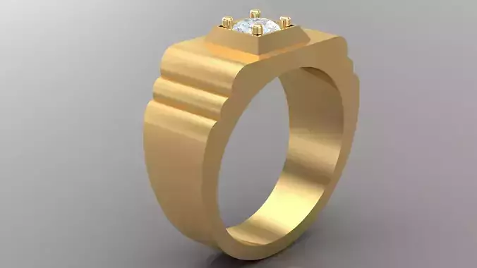 Diamond Man Ring Cad  MR  191