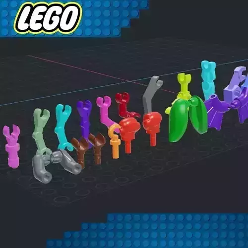 Lego - Minifigures Arms 3D print model