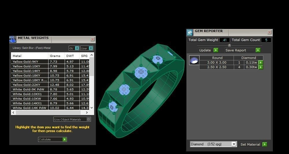 Diamond Man Ring Cad MR 188 3D print model_5
