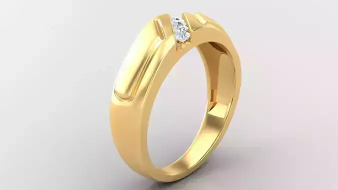 Diamond Man Ring Cad  MR  184 3D print model