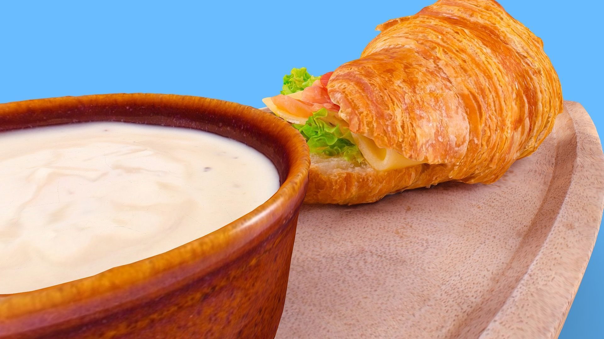 Croissant norweski 3D model for AR 3D model_9