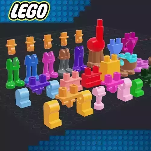 Lego - Minifigures Legs 3D print model