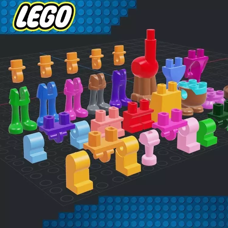 Lego - Minifigures Legs 3D print model_0