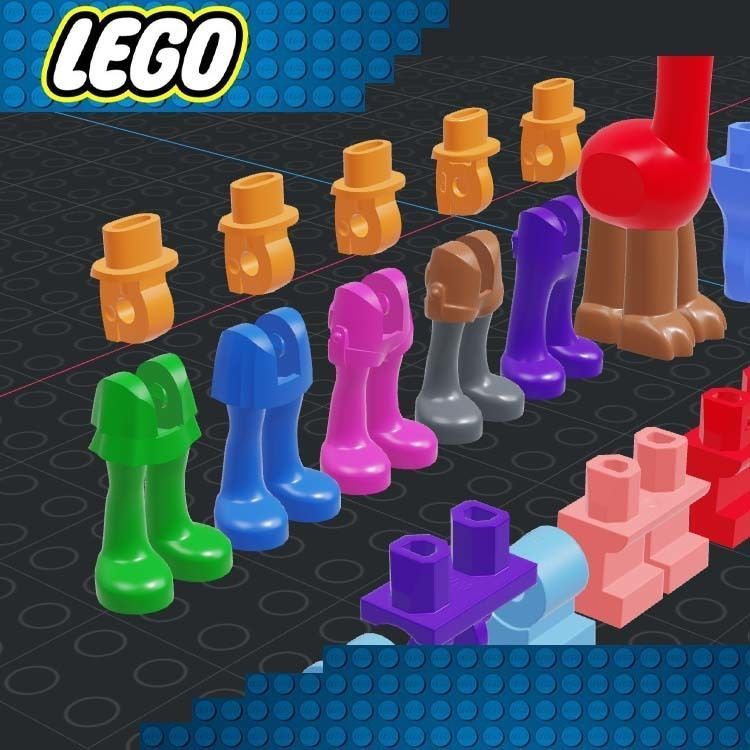Lego - Minifigures Legs 3D print model_3