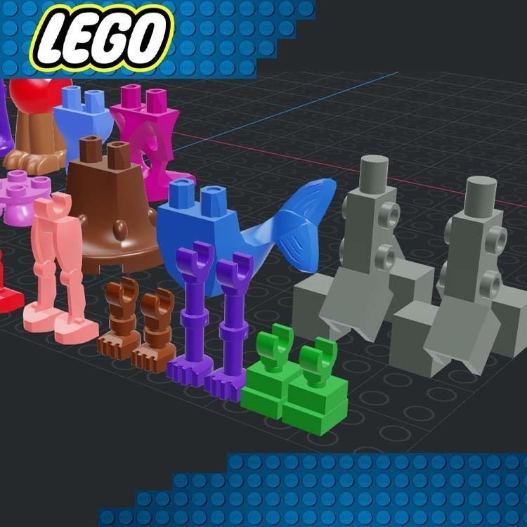 Lego - Minifigures Legs 3D print model_1