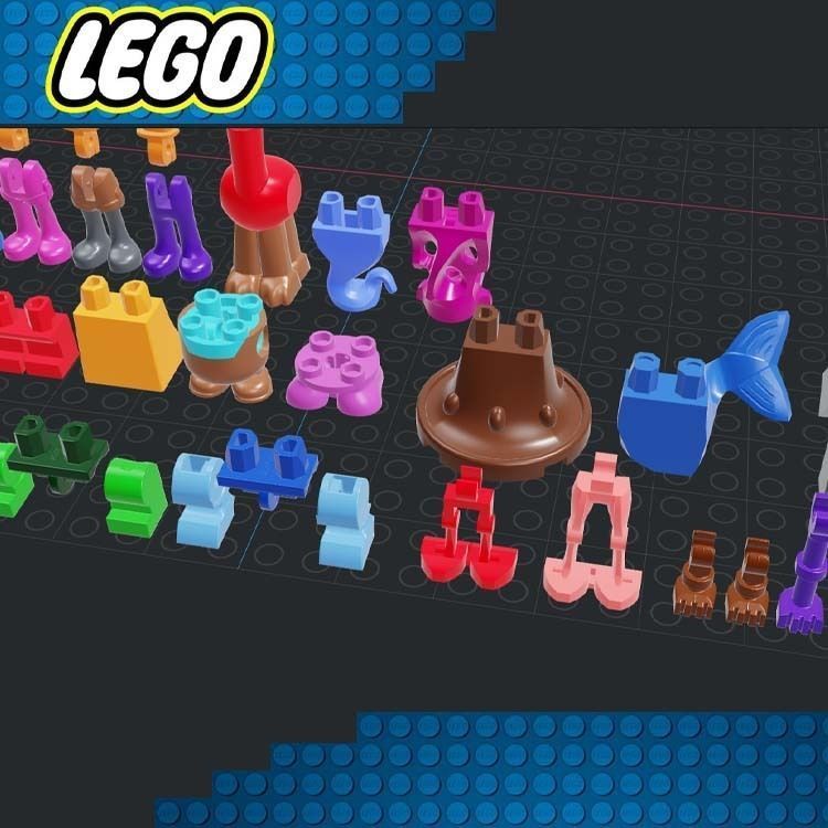 Lego - Minifigures Legs 3D print model_2