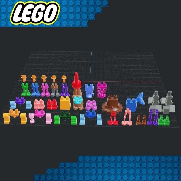 Lego - Minifigures Legs 3D print model_5