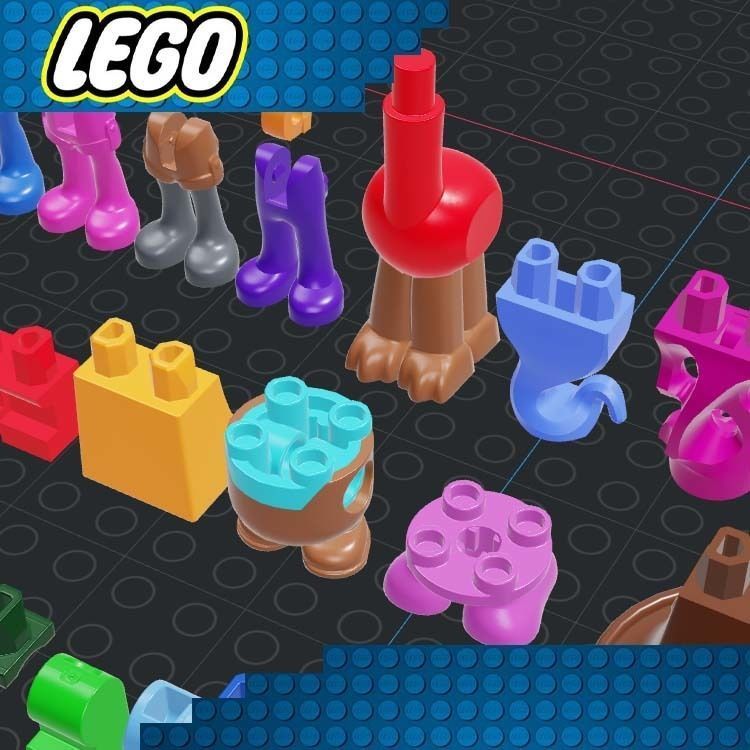 Lego - Minifigures Legs 3D print model_4