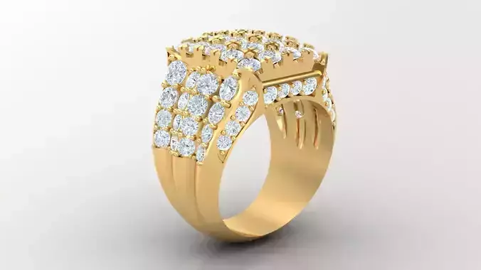 Diamond Man Ring Cad  MR  183