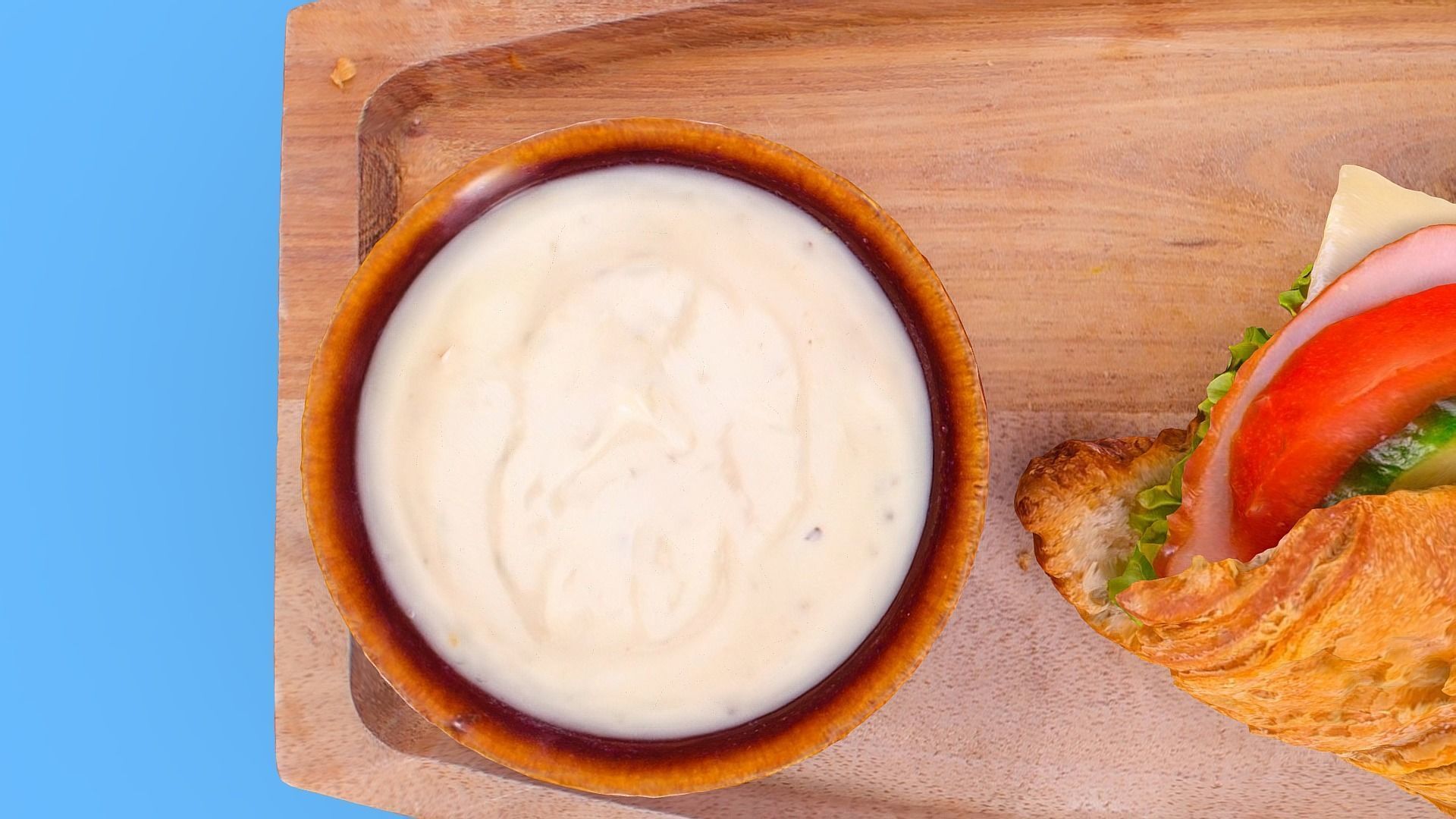 Croissant with Ham Tomato Cucumber and Greens obj gltf usdz 3D model_9