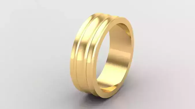 Diamond Man Ring Cad  MR  174 3D print model