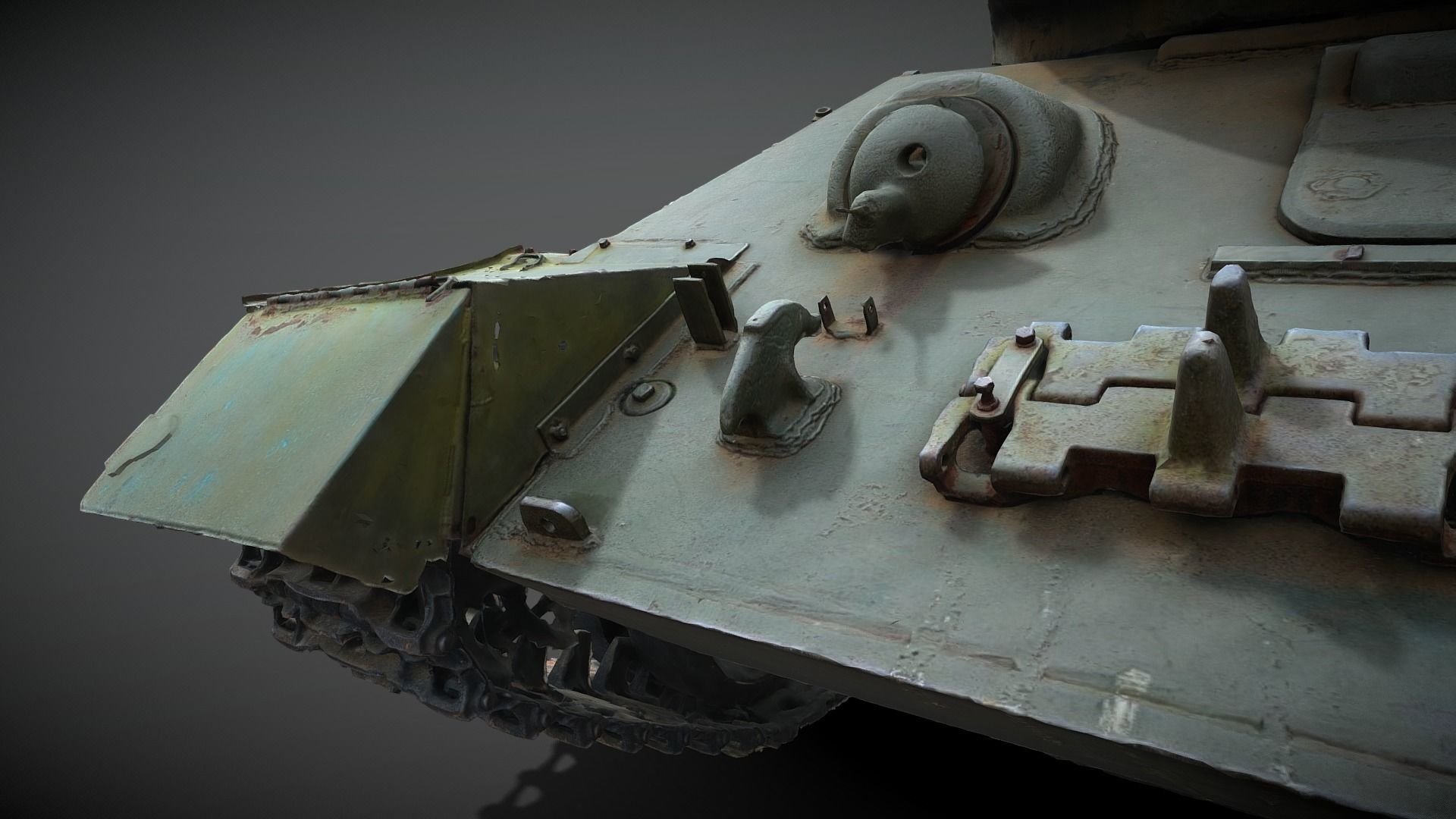 Tank T-34-85 Realistic raw scan 3D model_25