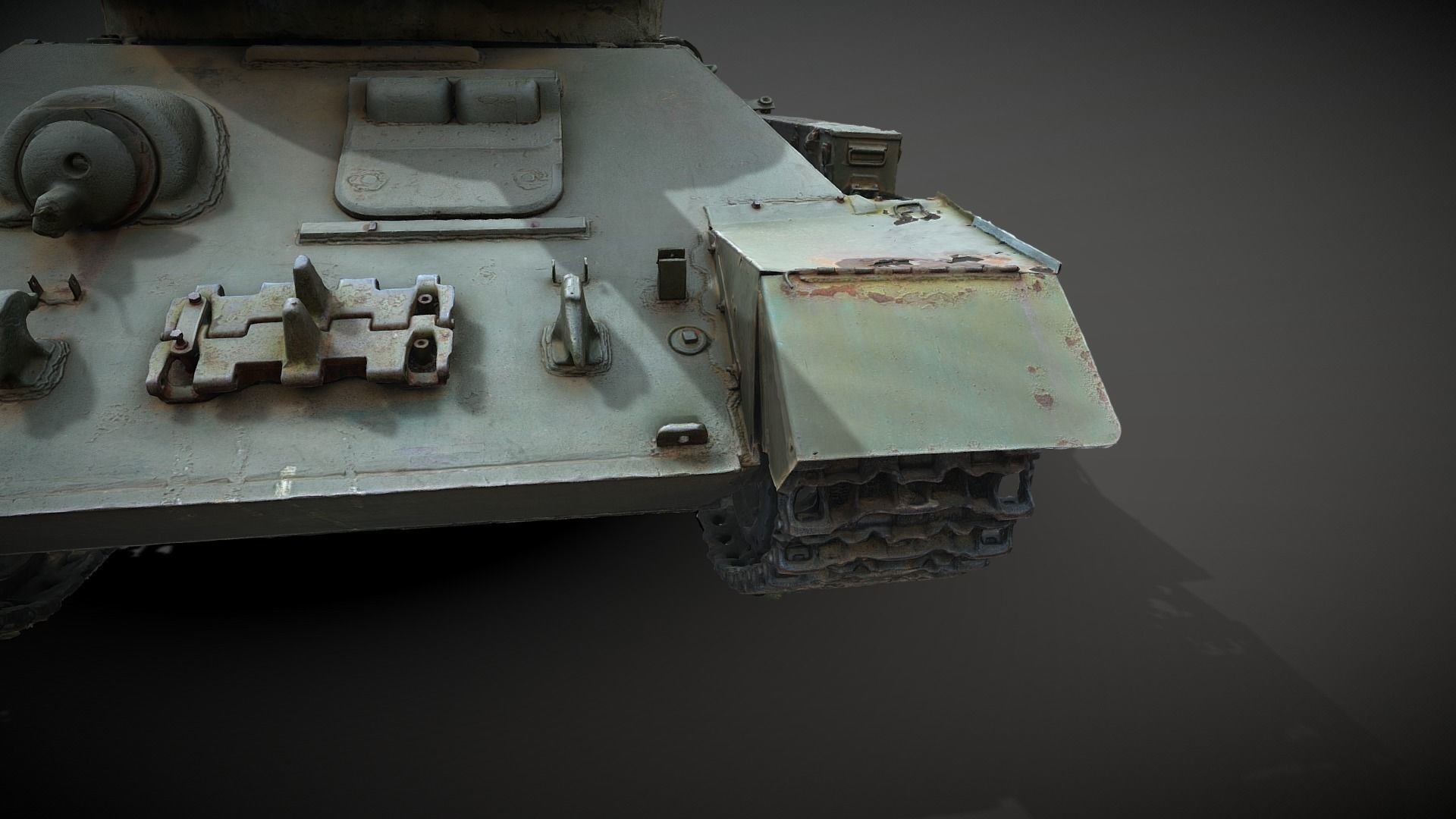 Tank T-34-85 Realistic raw scan 3D model_21