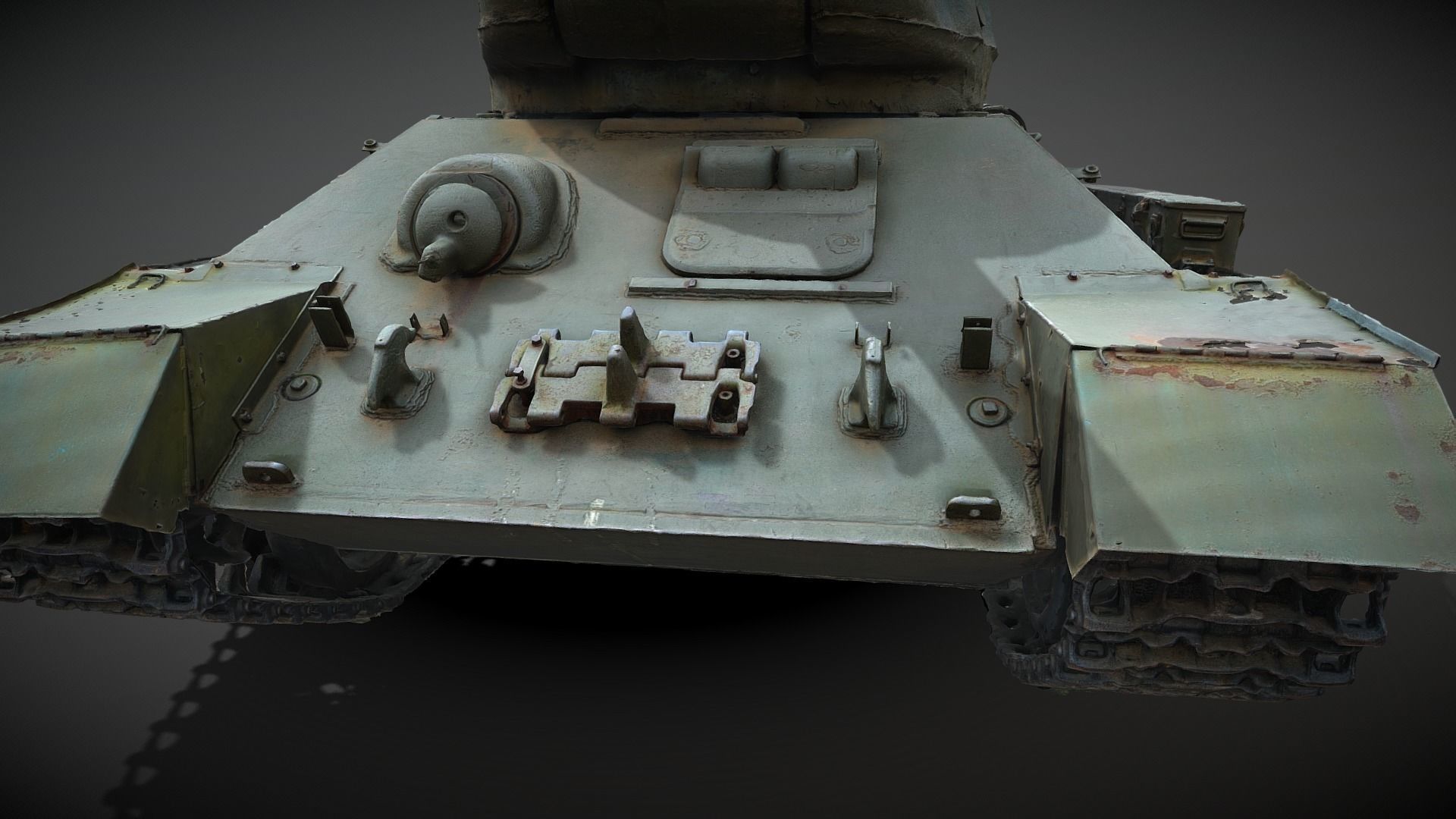 Tank T-34-85 Realistic raw scan 3D model_22