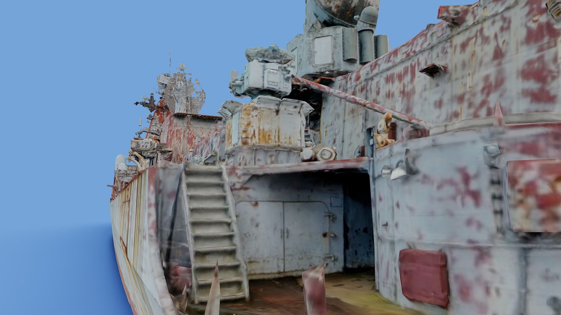 Cruiser Ukraina Ukraine - copy of Moskva Moskow ship - real scan 3D model_21