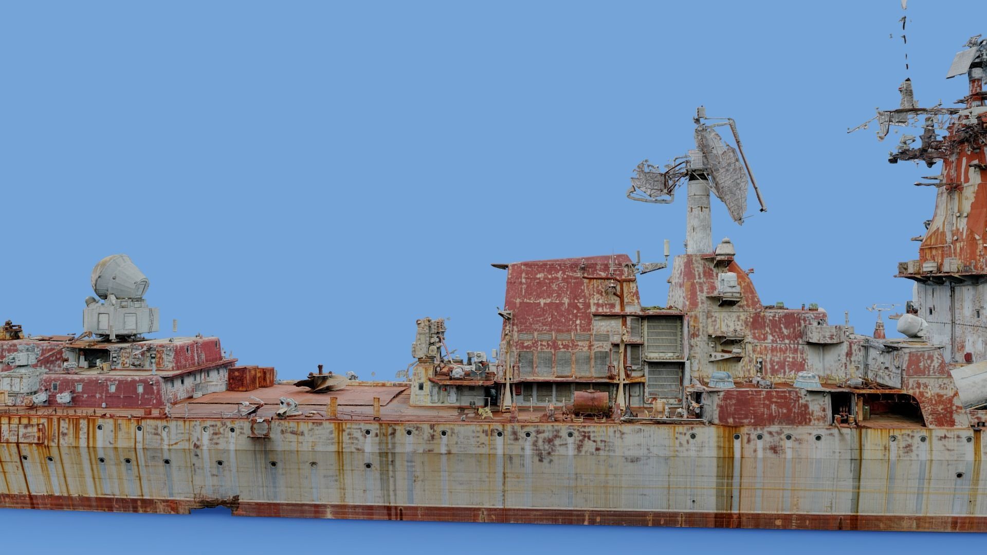 Cruiser Ukraina Ukraine - copy of Moskva Moskow ship - real scan 3D model_22