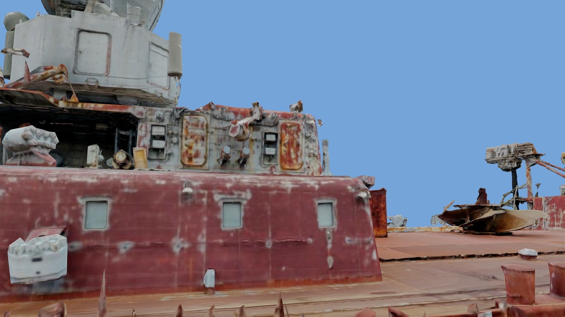 Cruiser Ukraina Ukraine - copy of Moskva Moskow ship - real scan 3D model_20