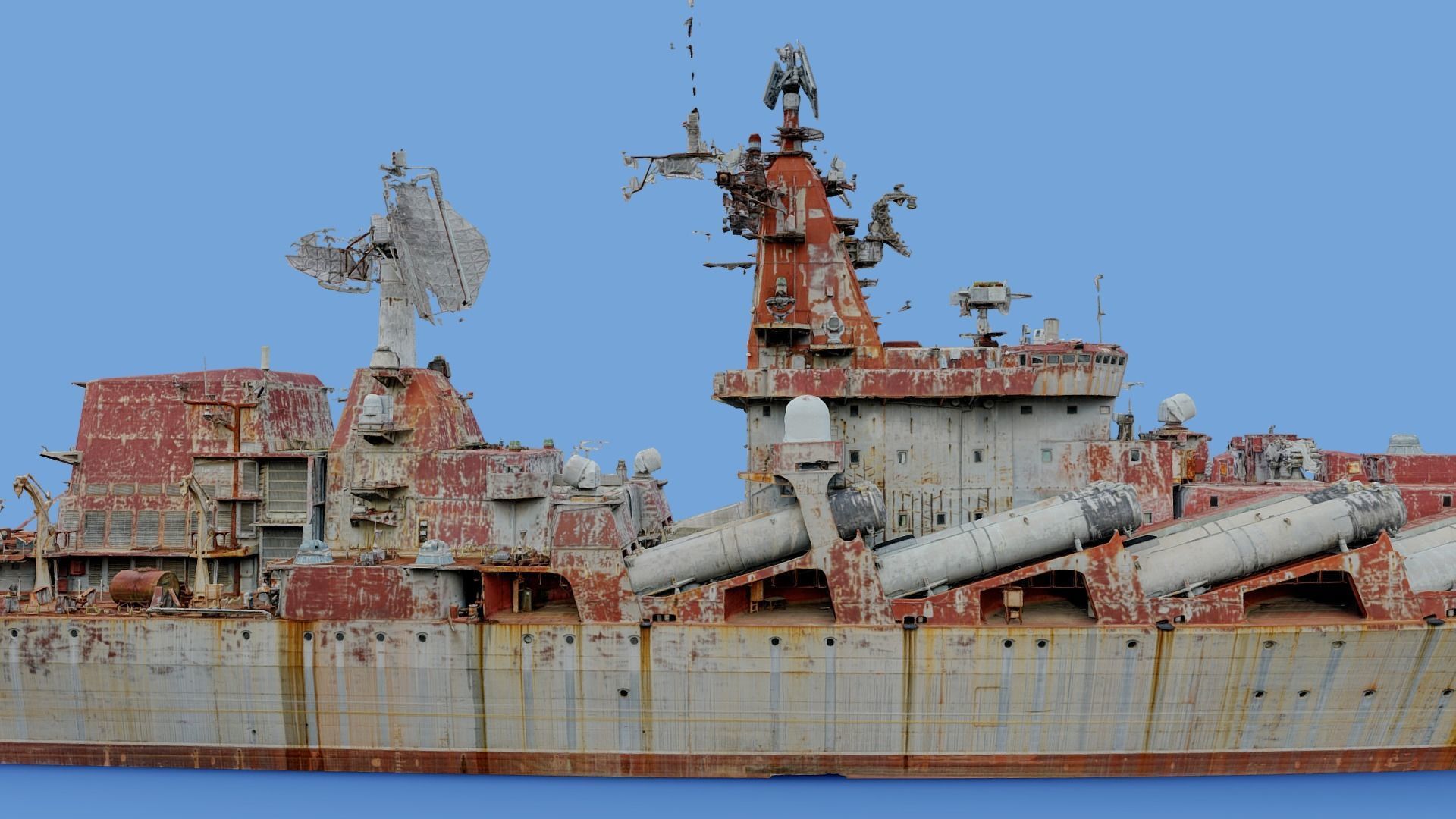 Cruiser Ukraina Ukraine - copy of Moskva Moskow ship - real scan 3D model_24