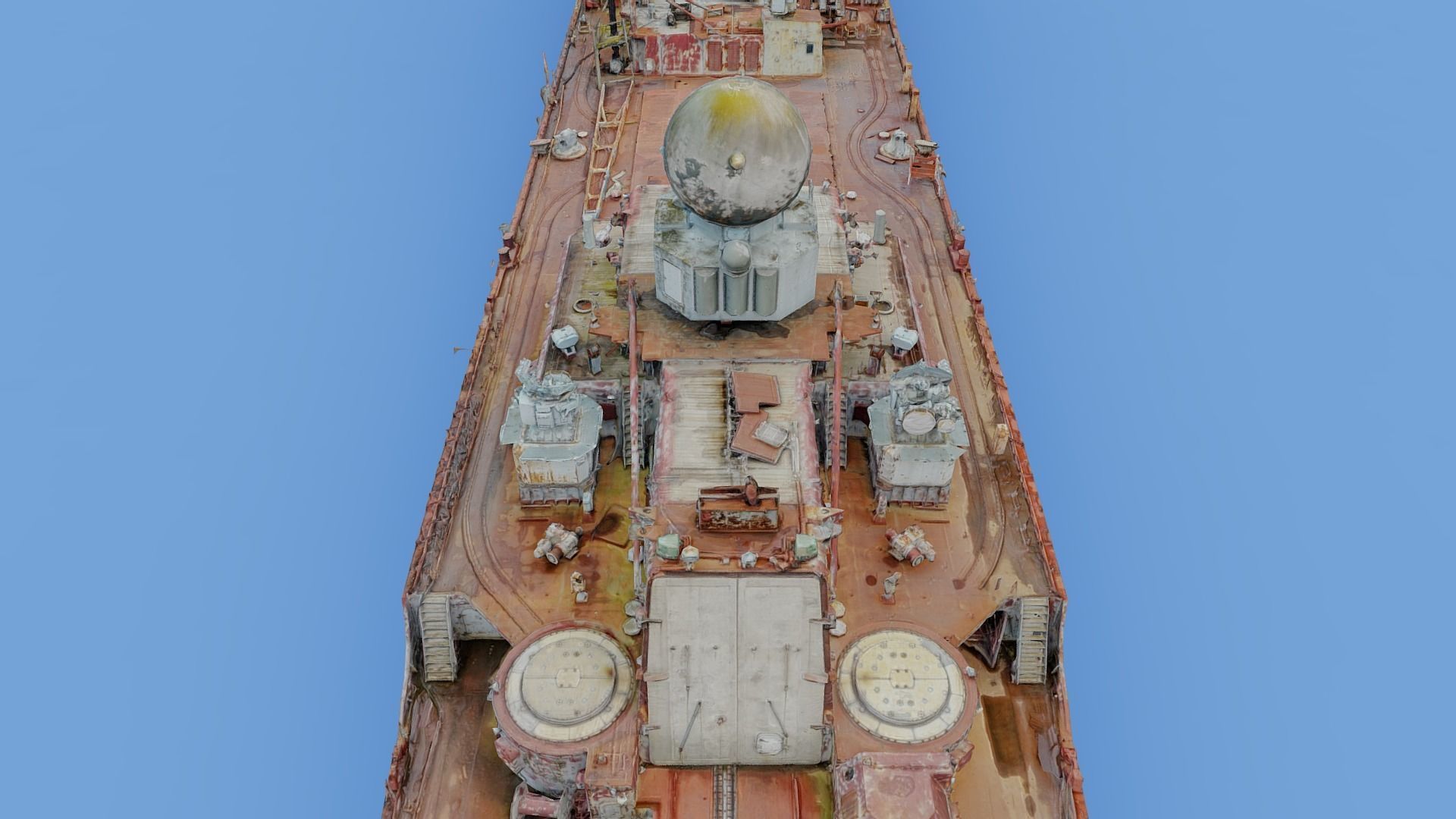 Cruiser Ukraina Ukraine - copy of Moskva Moskow ship - real scan 3D model_7