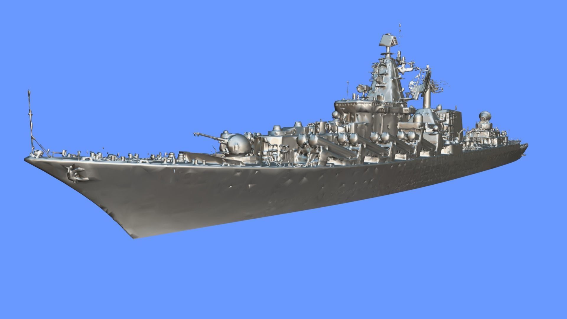 Cruiser Ukraina Ukraine - copy of Moskva Moskow ship - real scan 3D model_12
