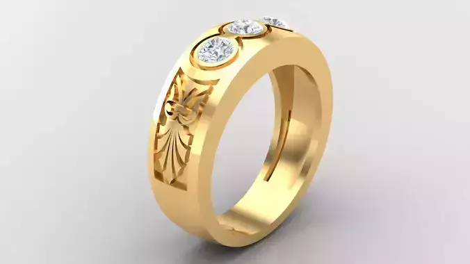 Diamond Man Ring Cad  MR  168