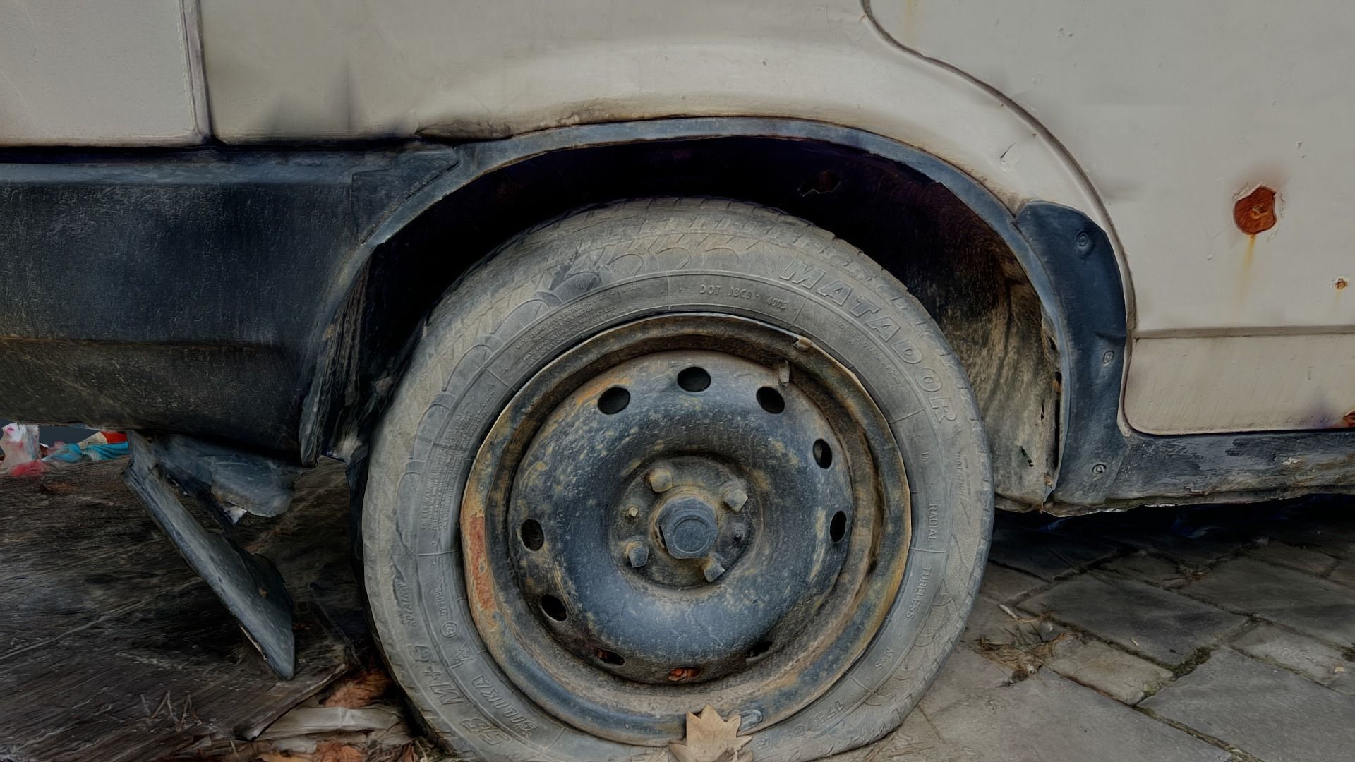 3D model VAZ Lada Sputnik 1300 Destroyed Car - Ukraine 3D model_20