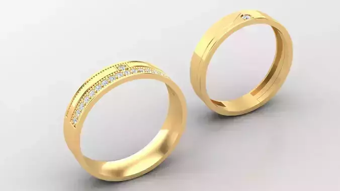 Diamond Man Ring Cad  MR  164