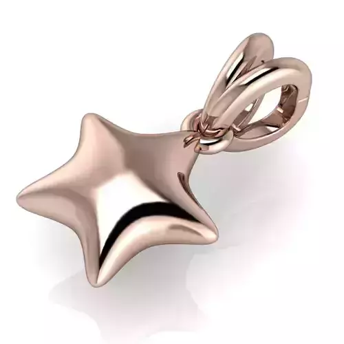STARFISH Pendant Necklace Charm Puffy  beach sea ocean  3D print model