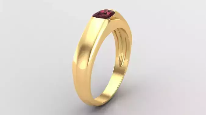 Diamond Man Ring Cad  MR  157 3D print model