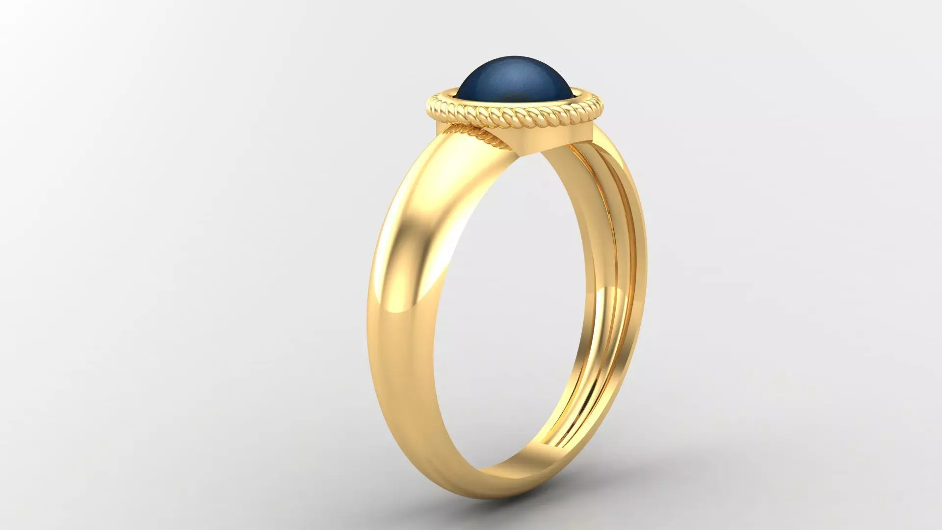 Diamond Man Ring Cad MR 154 3D print model