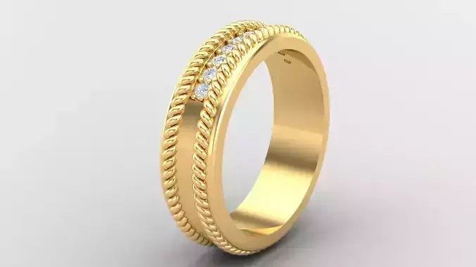 Diamond Man Ring Cad  MR  153