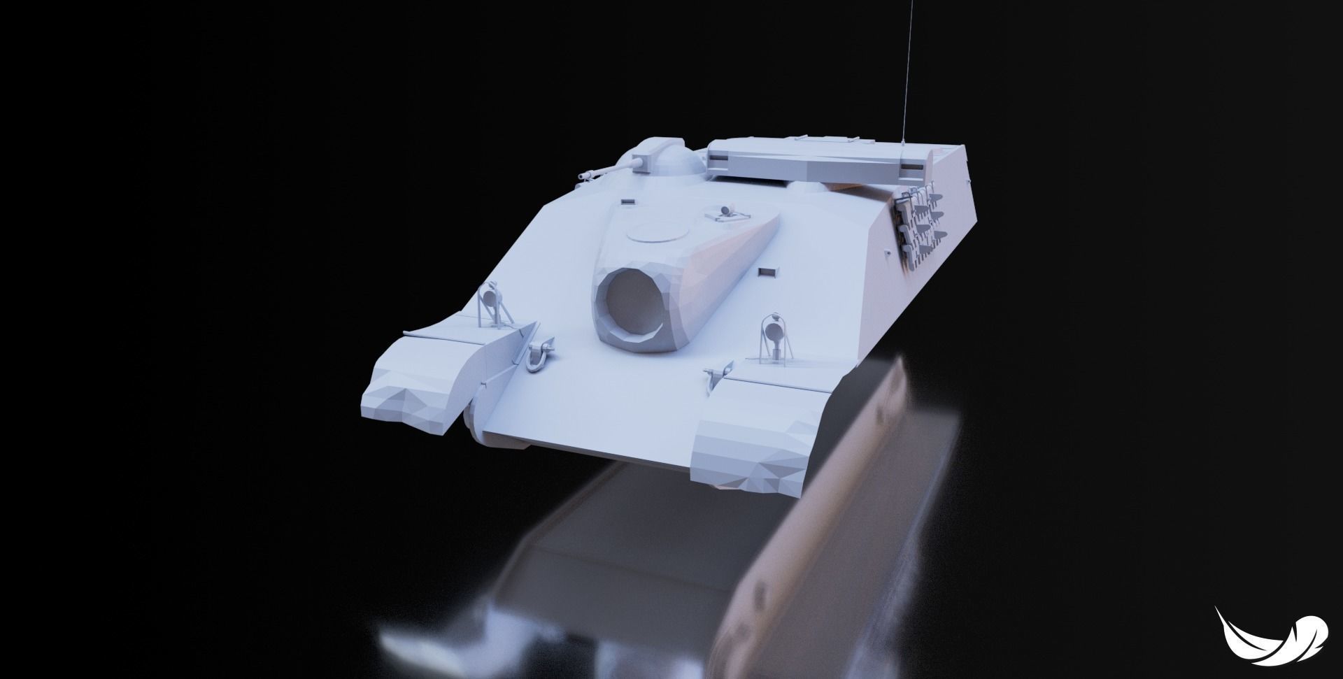 AMX-50-FOCH TANK - 1-35 - 1-50 - 1-72 3D print model_5