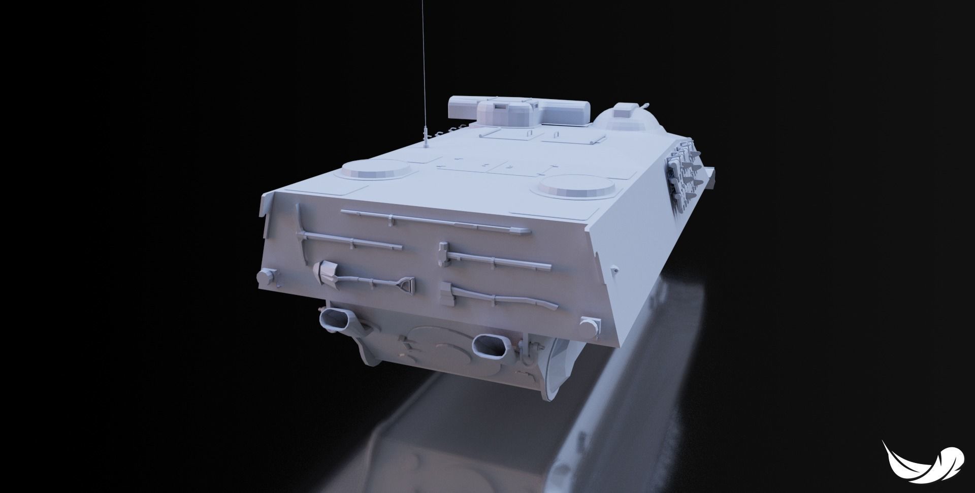 AMX-50-FOCH TANK - 1-35 - 1-50 - 1-72 3D print model_6