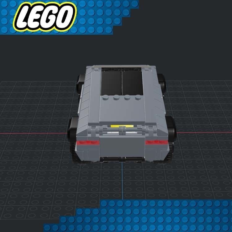 Lego Car - Tesla Cybertruck 3D print model_2